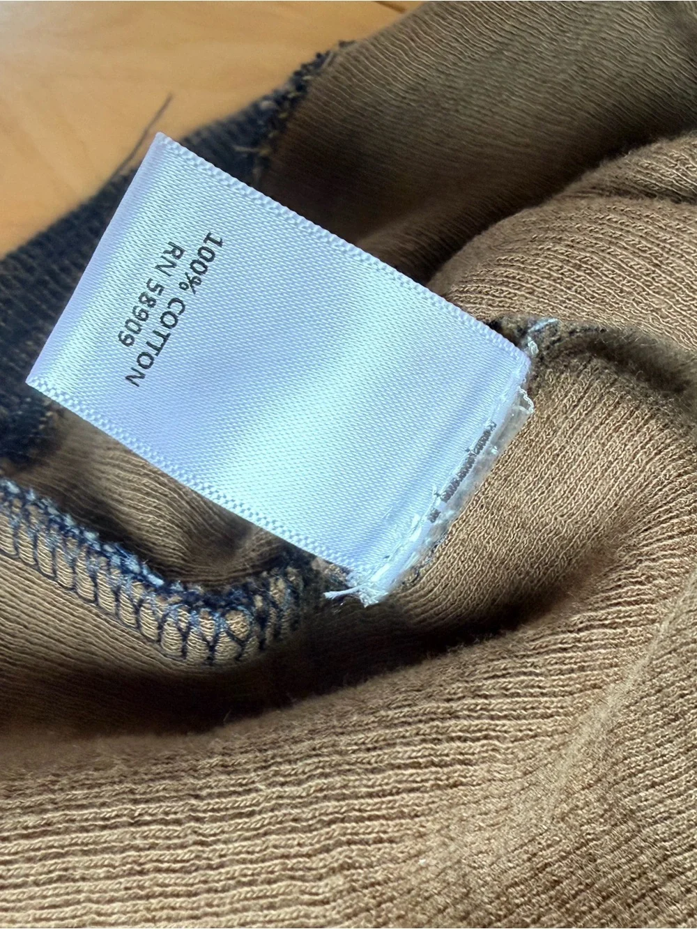 ROWM Mens 100% Cotton Quarter Zip Pullover Sweater Heathered Blue EUC